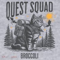 Quest Fantasy Squad Broccoli Funny Cat Women's Sweatshirt thumb 2