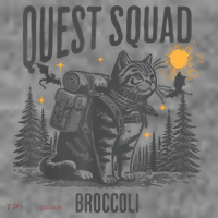 Quest Fantasy Squad Broccoli Funny Cat Toddler Hoodie thumb 2