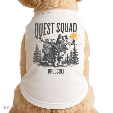 Quest Fantasy Squad Broccoli Funny Cat Doggie Tank