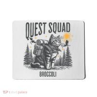Quest Fantasy Squad Broccoli Funny Cat Mousepad thumb 0