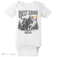 Quest Fantasy Squad Broccoli Funny Cat Baby Bodysuit thumb 0