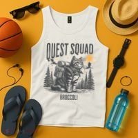 Quest Fantasy Squad Broccoli Funny Cat Tank Top thumb 4