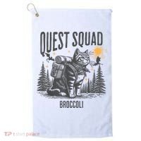 Quest Fantasy Squad Broccoli Funny Cat Golf Towel thumb 0
