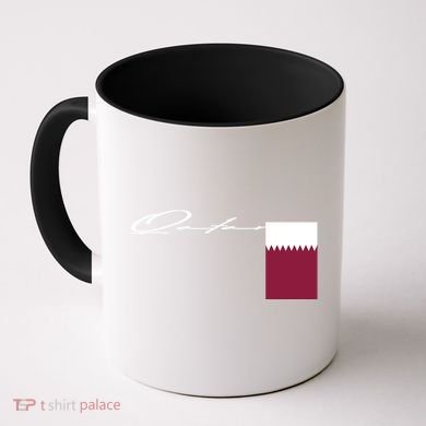 Qatar Flag Signature Patriotic Pole Cool Gift Coffee Mug