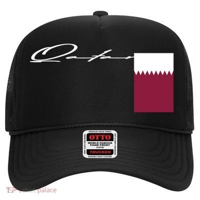 Qatar Flag Signature Patriotic Pole Cool Gift Hat