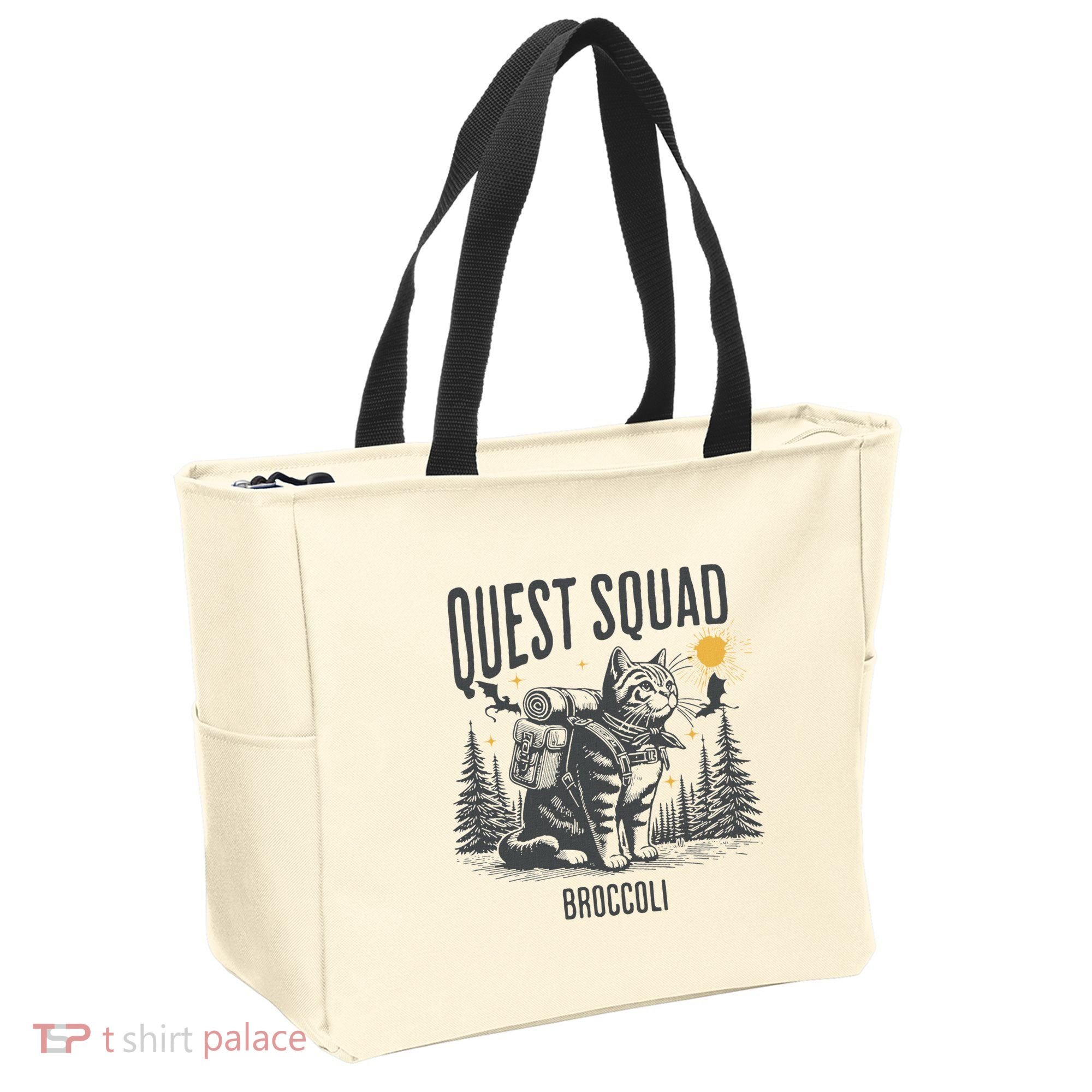 Quest Fantasy Squad Broccoli Tote Bag
