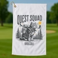 Quest Fantasy Squad Broccoli Golf Towel thumb 1