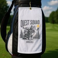 Quest Fantasy Squad Broccoli Golf Towel thumb 2