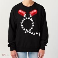Qanon Follow The White Rabbit Red Pill Q Anon Pilled Women's Sweatshirt thumb 0