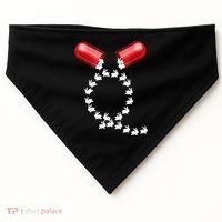 Qanon Follow The White Rabbit Red Pill Q Anon Pilled USA-Made Doggie Bandana thumb 0
