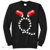 Qanon Follow The White Rabbit Red Pill Q Anon Pilled Sweatshirt thumb 0
