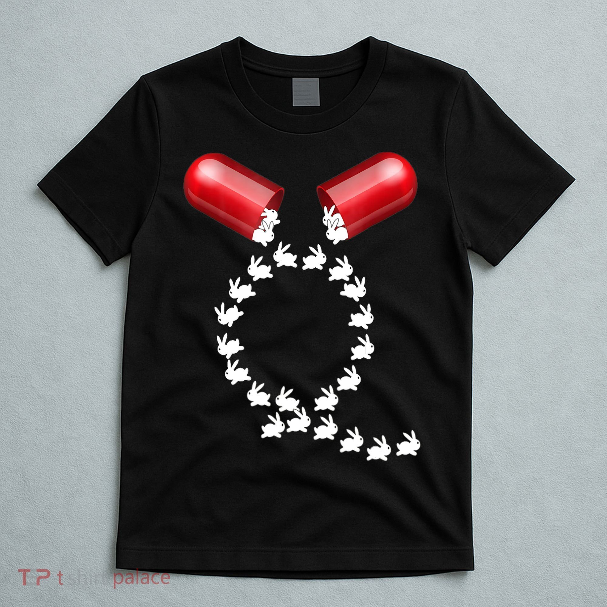 Qanon Follow The White Rabbit Red Pill Q Anon Pilled T-Shirt
