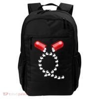 Qanon Follow The White Rabbit Red Pill Q Anon Pilled Backpack thumb 0
