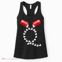 Qanon Follow The White Rabbit Red Pill Q Anon Pilled Women's Tank Top thumb 0