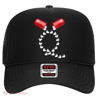 Qanon Follow The White Rabbit Red Pill Q Anon Pilled Hat