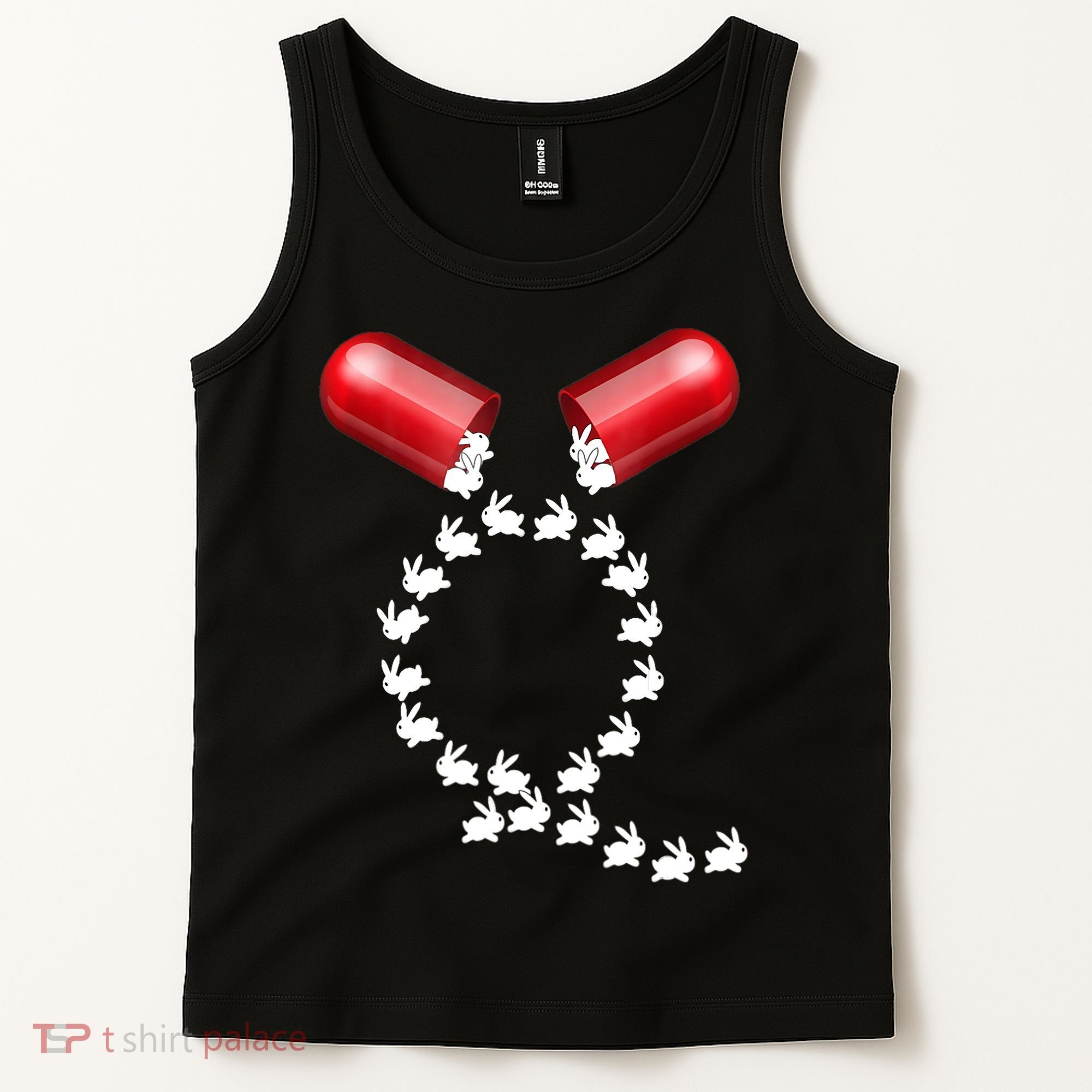Qanon Follow The White Rabbit Red Pill Q Anon Pilled Tank Top