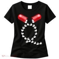Qanon Follow The White Rabbit Red Pill Q Anon Pilled Women's T-Shirt thumb 0