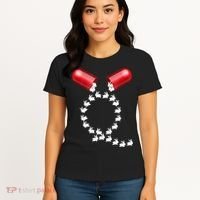 Qanon Follow The White Rabbit Red Pill Q Anon Pilled Women's T-Shirt thumb 4