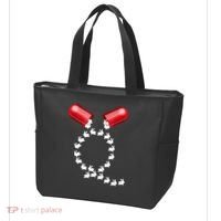 Qanon Follow The White Rabbit Red Pill Q Anon Pilled Tote Bag thumb 3