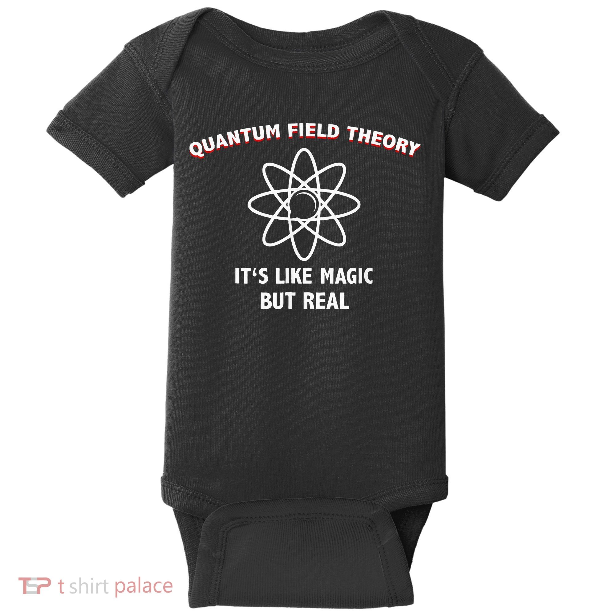 Quantum Field Theory ItS Like Magic Scientist Teacher Baby Bodysuit