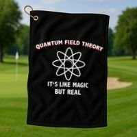 Quantum Field Theory ItS Like Magic Scientist Teacher Golf Towel thumb 1