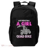 Quad Four Wheeler Never Underestimate A Girl 4 Wheeler Backpack thumb 0