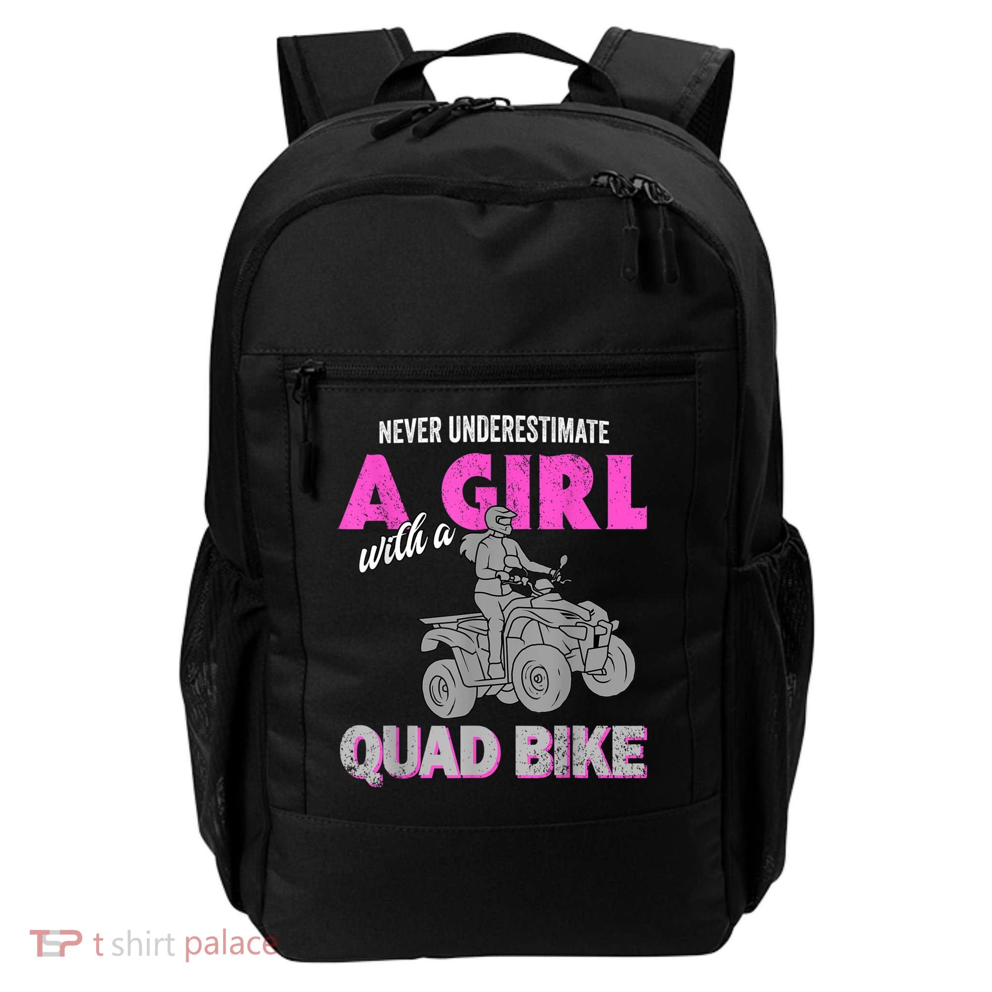 Quad Four Wheeler Never Underestimate A Girl 4 Wheeler Backpack