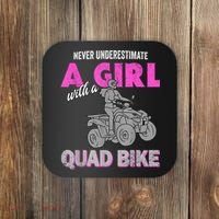 Quad Four Wheeler Never Underestimate A Girl 4 Wheeler Coaster thumb 0
