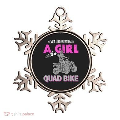 Quad Four Wheeler Never Underestimate A Girl 4 Wheeler Ornament