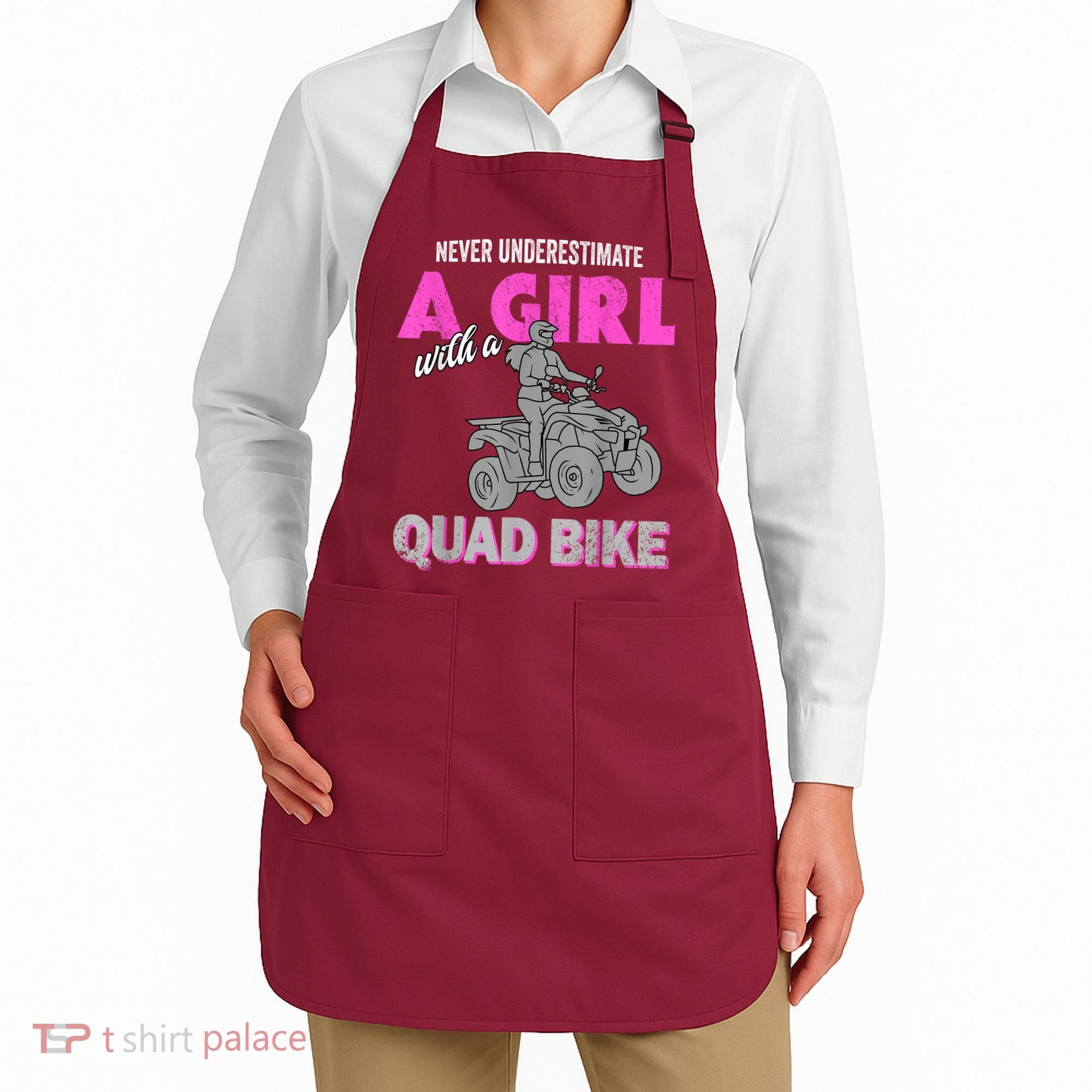Quad Four Wheeler Never Underestimate A Girl 4 Wheeler Apron