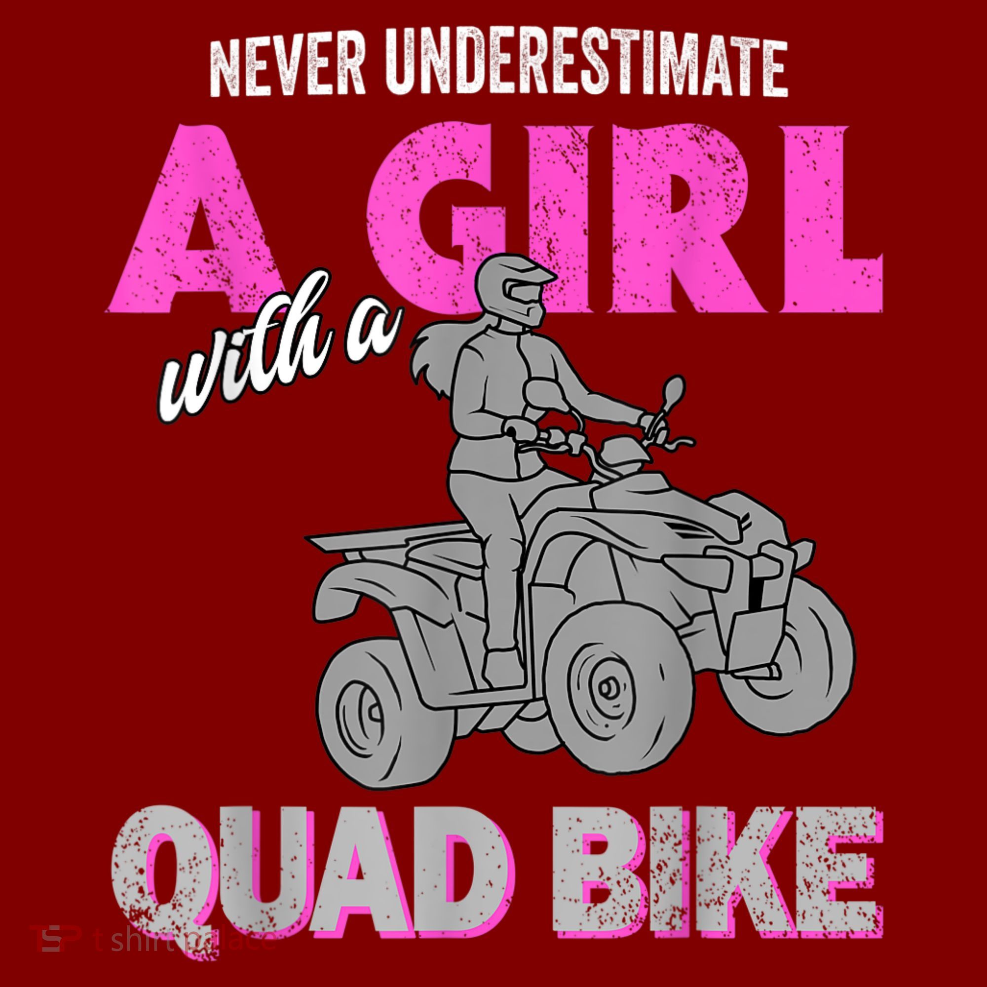 Quad Four Wheeler Never Underestimate A Girl 4 Wheeler Mousepad