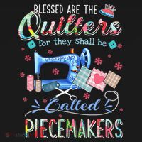 Quilting Gift Blessed Are The Quilters For They Shall Be T-Shirt thumb 7