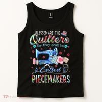 Quilting Gift Blessed Are The Quilters For They Shall Be Tank Top thumb 2