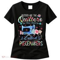 Quilting Gift Blessed Are The Quilters For They Shall Be Women's T-Shirt thumb 0