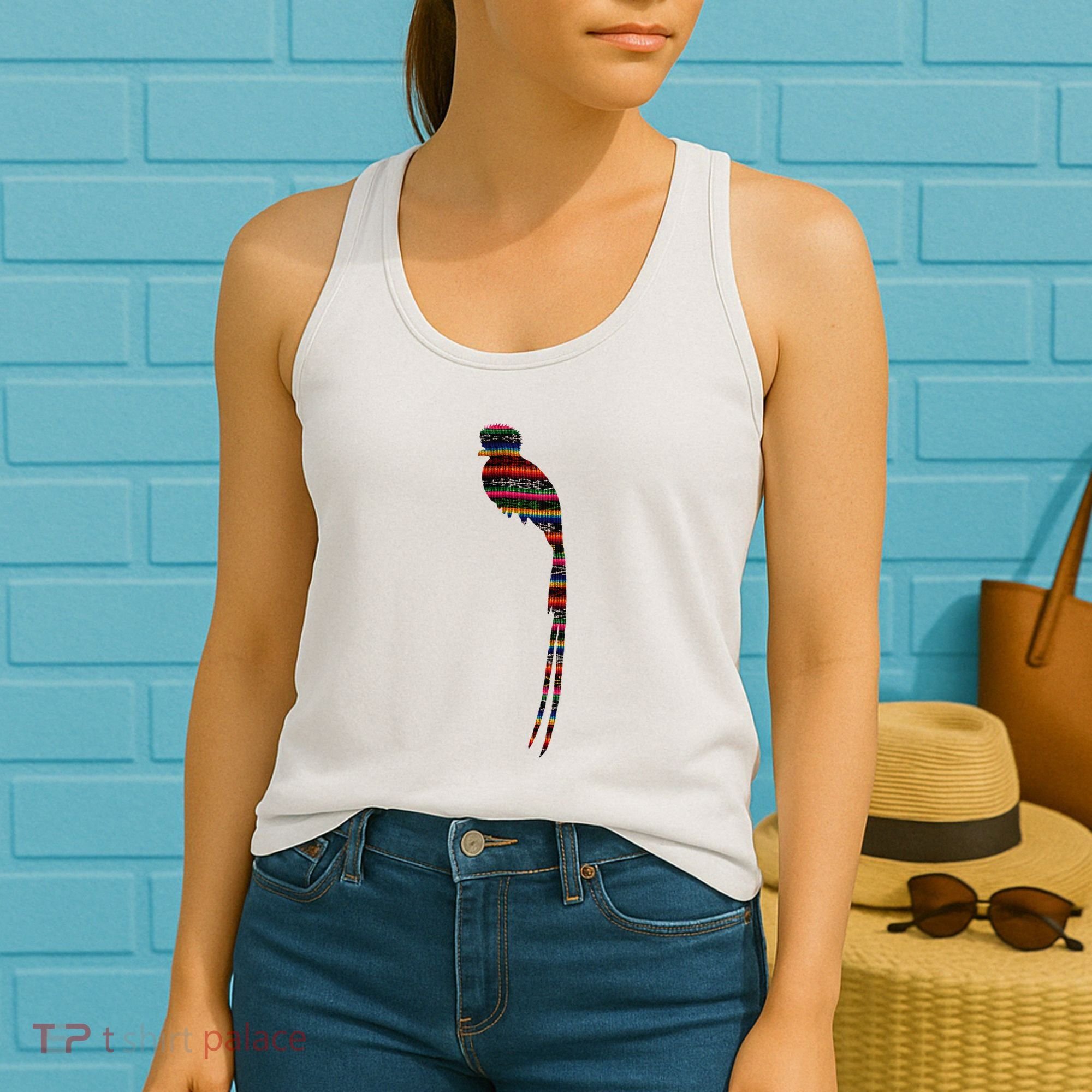 Quetzal Guatemala Chapin Antigua Tikal Tradicional Maya Women's Tank Top