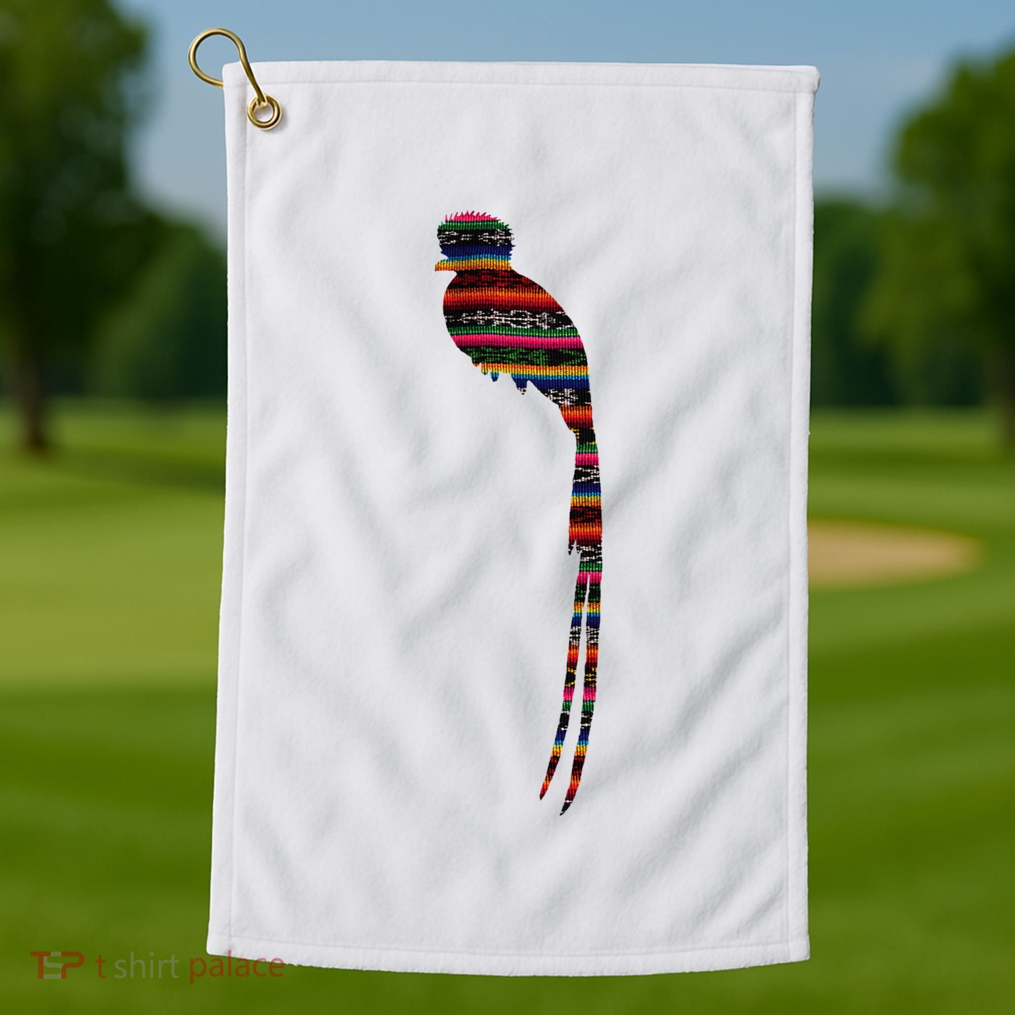 Quetzal Guatemala Chapin Antigua Tikal Tradicional Maya Golf Towel