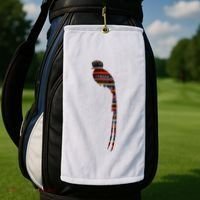 Quetzal Guatemala Chapin Antigua Tikal Tradicional Maya Golf Towel thumb 2