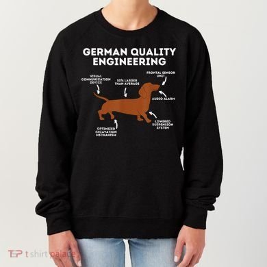 Quality German Engineering Dachshund Lover Wiener Dog Women's Sweatshirt