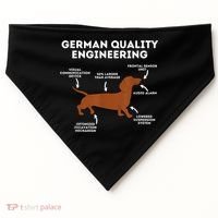 Quality German Engineering Dachshund Lover Wiener Dog USA-Made Doggie Bandana thumb 0