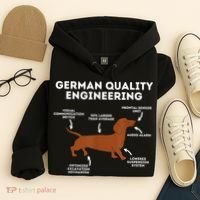 Quality German Engineering Dachshund Lover Wiener Dog Hoodie thumb 4