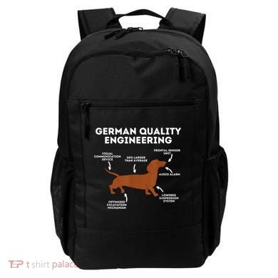 Quality German Engineering Dachshund Lover Wiener Dog Backpack
