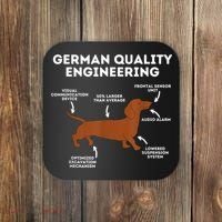 Quality German Engineering Dachshund Lover Wiener Dog Coaster thumb 0