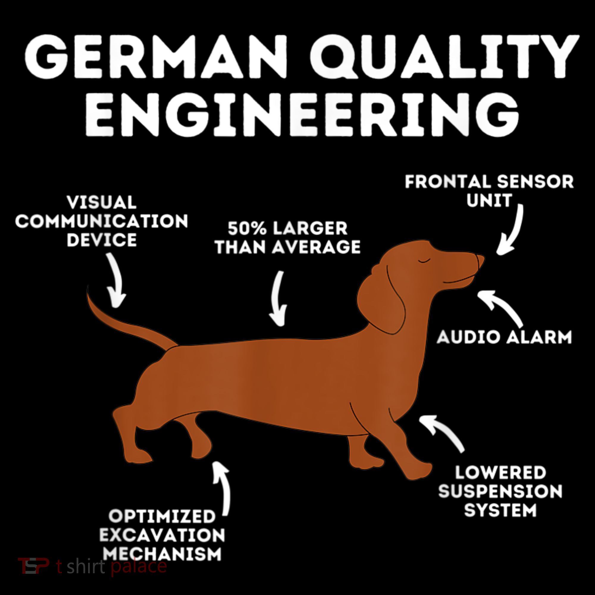 Quality German Engineering Dachshund Lover Wiener Dog Women's Hoodie