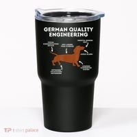 Quality German Engineering Dachshund Lover Wiener Dog Tumbler thumb 0