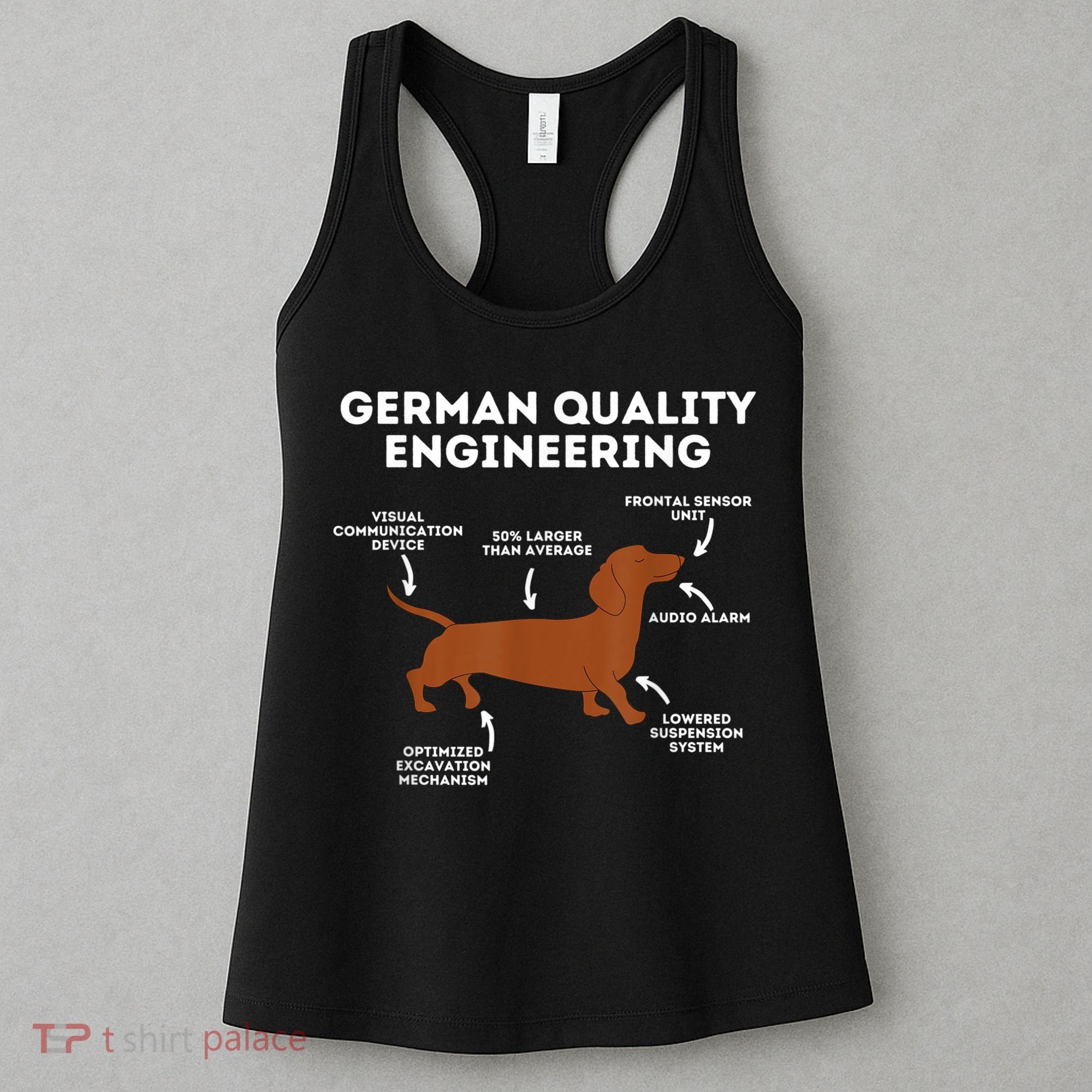 Quality German Engineering Dachshund Lover Wiener Dog Women's Tank Top
