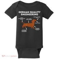 Quality German Engineering Dachshund Lover Wiener Dog Baby Bodysuit thumb 0