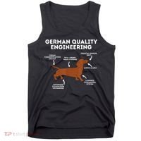 Quality German Engineering Dachshund Lover Wiener Dog Tank Top thumb 0