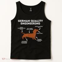 Quality German Engineering Dachshund Lover Wiener Dog Tank Top thumb 2