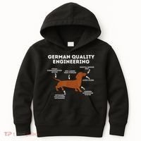 Quality German Engineering Dachshund Lover Wiener Dog Kids Hoodie thumb 0