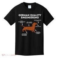 Quality German Engineering Dachshund Lover Wiener Dog Kids T-Shirt thumb 0